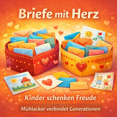 „Briefe mit Herz“: Kinder bereiten Senioren in Mühlacker Freude